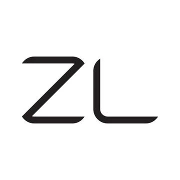 Zl initial letter vector logo icon Stock Illustration