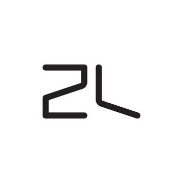 Zl initial letter vector logo icon Stock Illustration