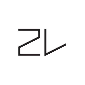 Zl initial letter vector logo icon 库存插图