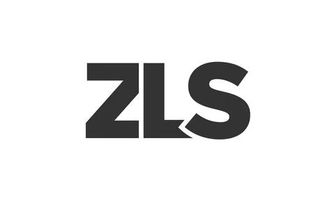 ZLS logo design template with strong and modern bold text. Initial based ve.. Stock Illustration