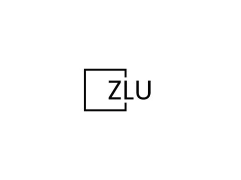 ZLU letter initial logo design vector illustration Stock Illustration