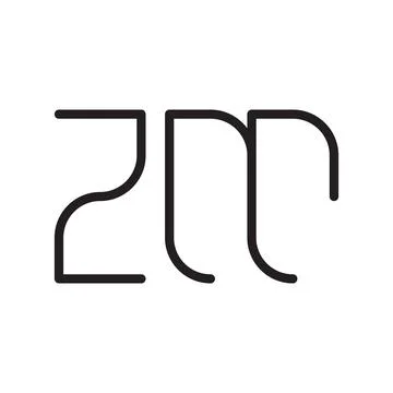 Zm initial letter vector logo icon Stock-Illustration