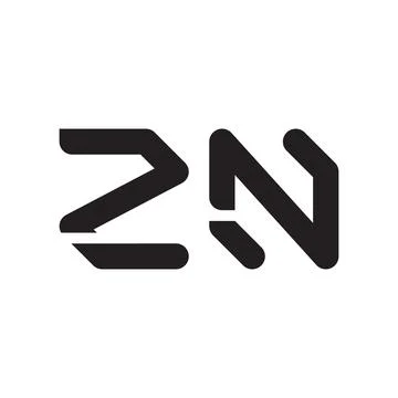 Zn initial letter vector logo icon Stock-Illustration