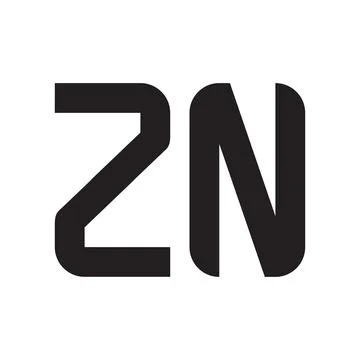Zn initial letter vector logo icon Illustrazione stock