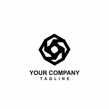 ZO, SSO. SO, O initials geometrical logo and vector icon Illustrazione stock