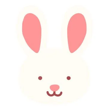 Zodiac animal Rabbit flat colored Stock Illustration