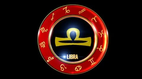 Zodiac background LIBRA 스톡 일러스트