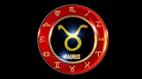 Zodiac background TAURUS Illustrazione stock