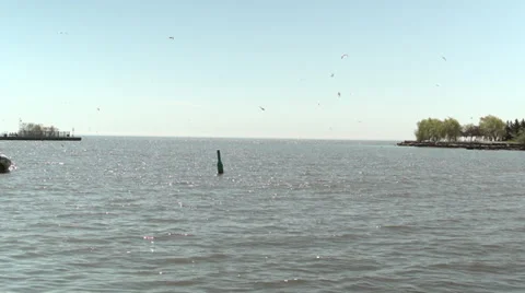 Zodiac Boat on River Stock Footage 38721222