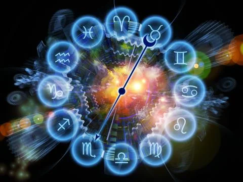 Zodiac dial Stock Illustration