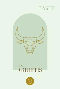 Zodiac Earth Taurus Stock Illustration