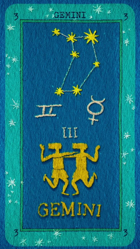 Zodiac, Gemini Video stock 211905604