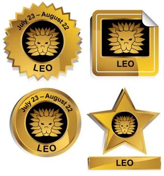 Zodiac - leo Stock Illustration