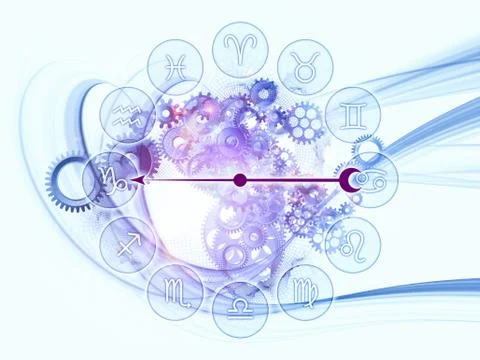 Zodiac mechanics Stock Illustration