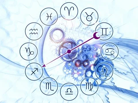 Zodiac mechanics Stock Illustration