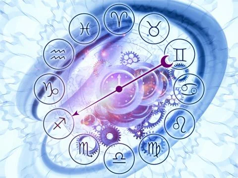 Zodiac mechanics Stockillustratie