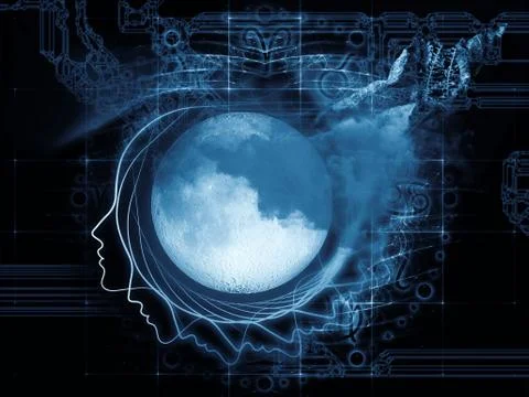 Zodiac of the Moon Stock Illustration