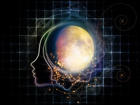 Zodiac of the Moon Stock Illustration