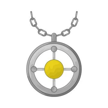 Zodiac pendant illustration Stock Illustration