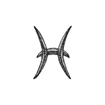 Zodiac Pisces Stock Illustration