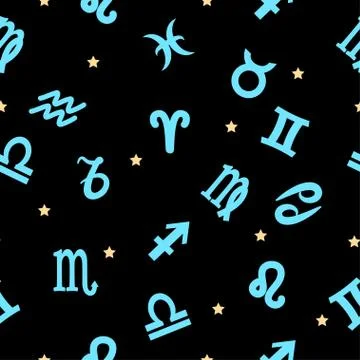 Zodiac seamless Stock Illustration