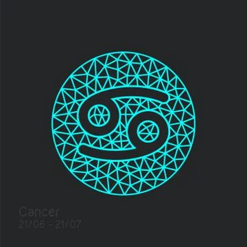 Zodiac sign in circular frame, vector Illustration Illustrazione stock