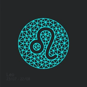 Zodiac sign in circular frame, vector Illustration Stock Illustration