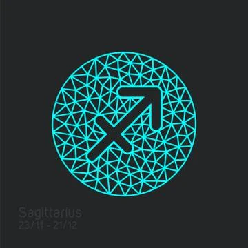 Zodiac sign in circular frame, vector Illustration Stock Illustration