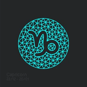 Zodiac sign in circular frame, vector Illustration Stock Illustration