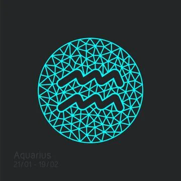 Zodiac sign in circular frame, vector Illustration Stock Illustration