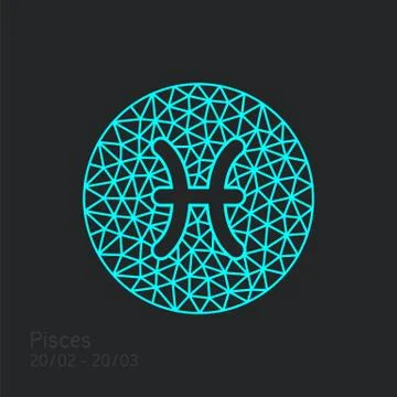 Zodiac sign in circular frame, vector Illustration Stock Illustration