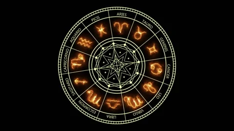 Zodiac-sign Video stock 128953181