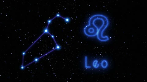 The zodiac sign Leo Stock Footage 157587830
