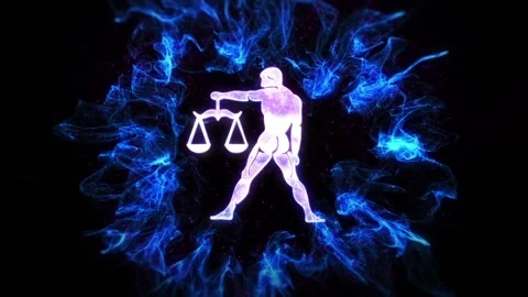Zodiac sign Libra. Computer animation of the zodiac sign Libra 스톡 동영상 139738277