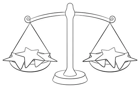 Zodiac sign - libra Stock Illustration