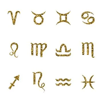 Zodiac sign set. Stock Illustration