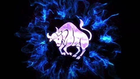 Zodiac sign Taurus. Computer animation of the zodiac sign Taurus Video stock 139718969