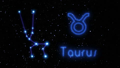 The zodiac sign Taurus Stock Footage 157588386
