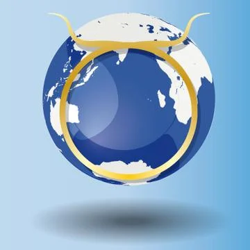 Zodiac sign taurus Stock Illustration
