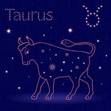 Zodiac sign Taurus Stock Illustration