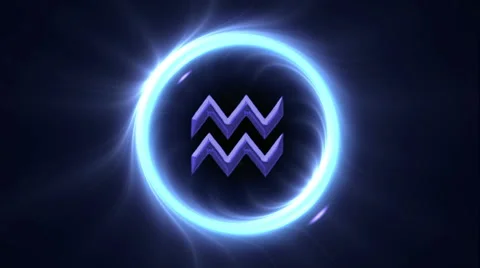 Zodiac signs Aquarius Stock Footage 63598931