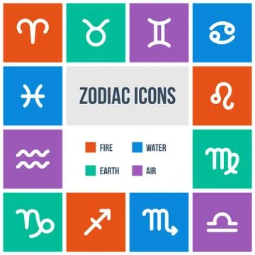 Zodiac signs Stock Illustration