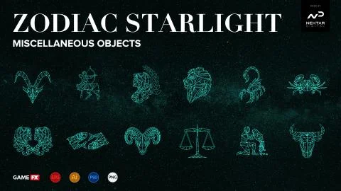 Zodiac Starlight Pack Stock Illustration