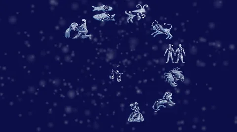 Zodiac symbols Stock Footage 42050919