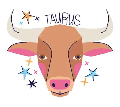 Zodiac taurus constellation Stock Illustration