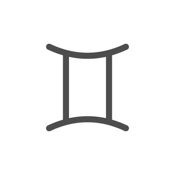 Zodiac twins of mercury icon. Elements of web icon. Premium quality graphic Stock Illustration