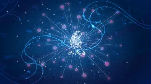 ZODIAC WHEEL VIRGO  LOOP ANIMATION 스톡 동영상 10931498