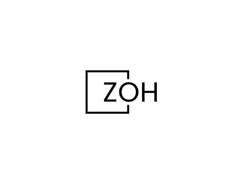 ZOH letter initial logo design vector illustration Stock Illustration