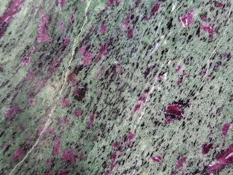 Zoisite Ruby Stone Texture Abstract Pattern Stock Photos