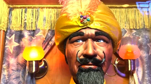 Zoltar Fortune Teller, Famous Machine Stock Footage 162366699